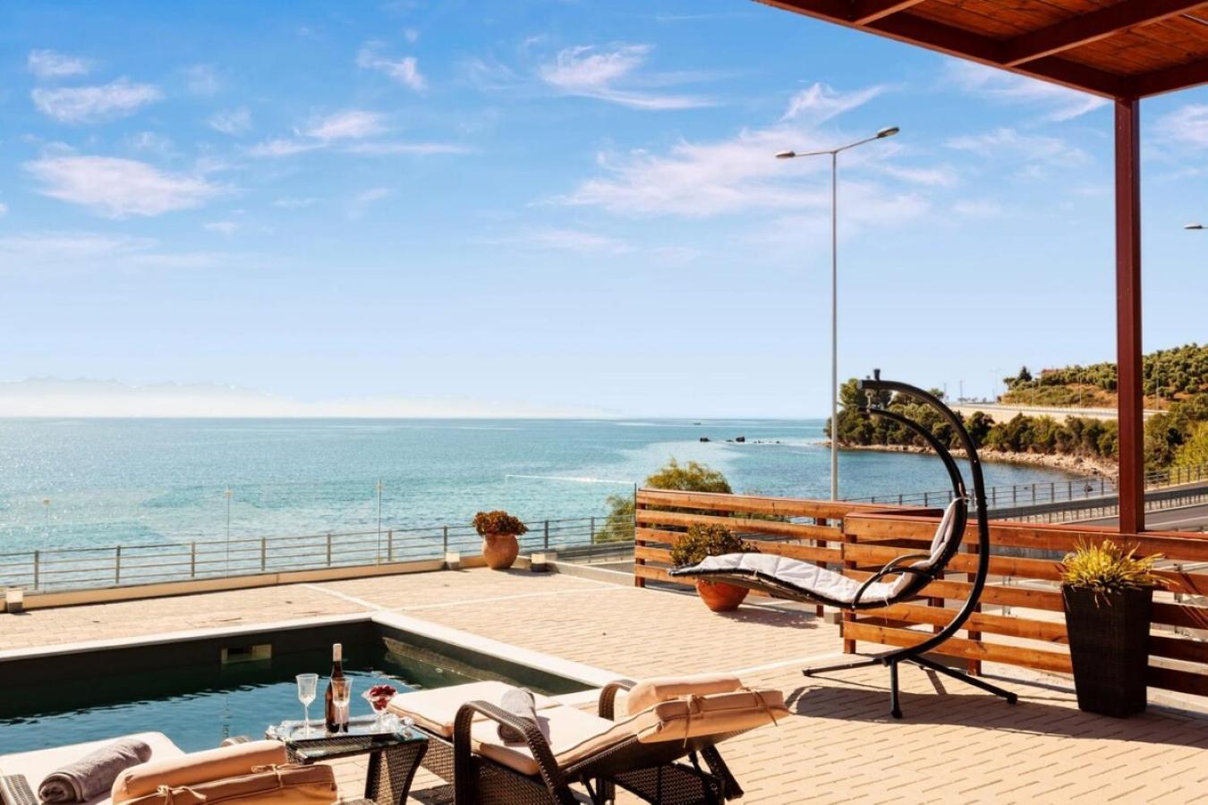 Seaside Summer Bliss - Aurora Luxury Pool Paradise Petalidi Bagian luar foto