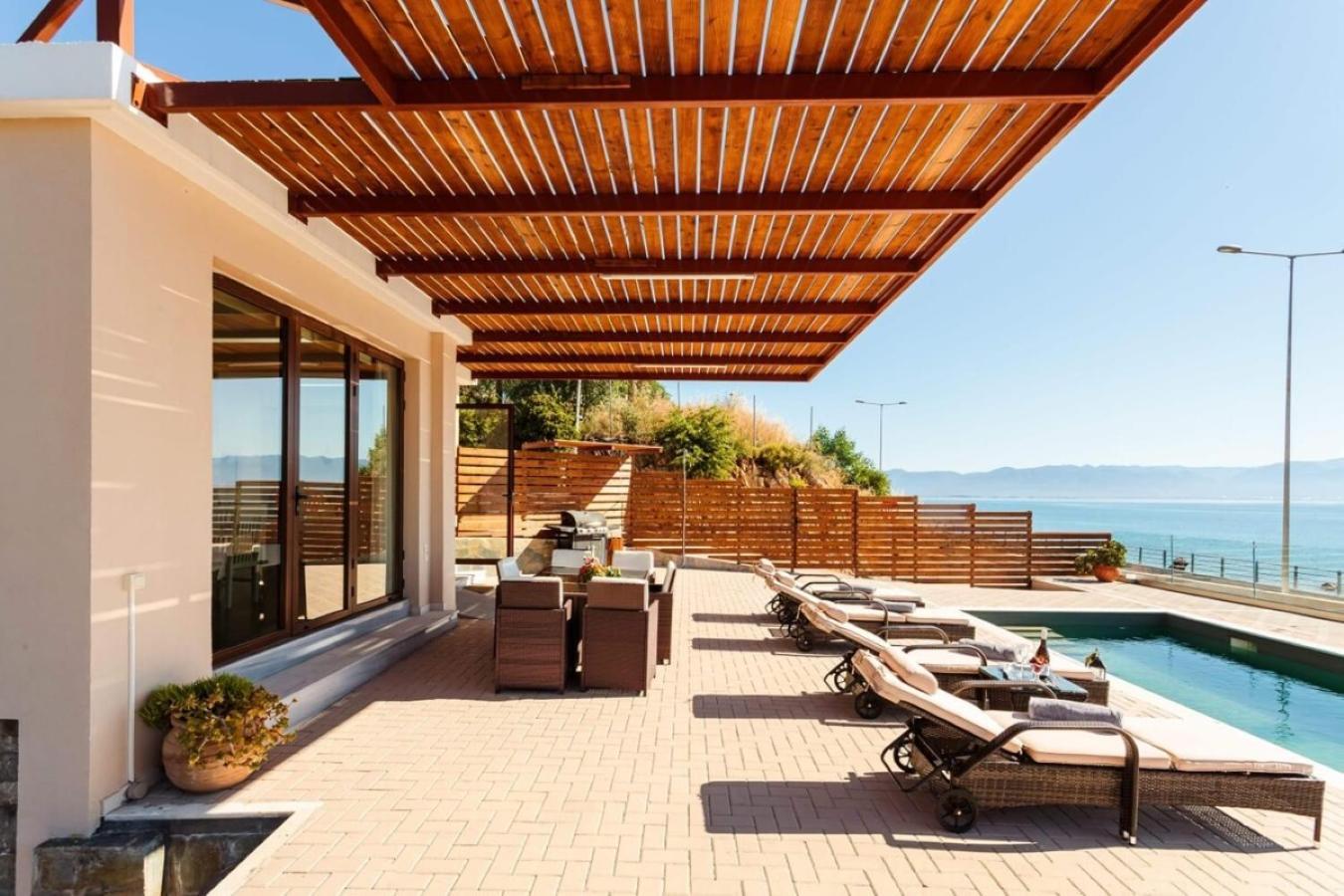 Seaside Summer Bliss - Aurora Luxury Pool Paradise Petalidi Bagian luar foto